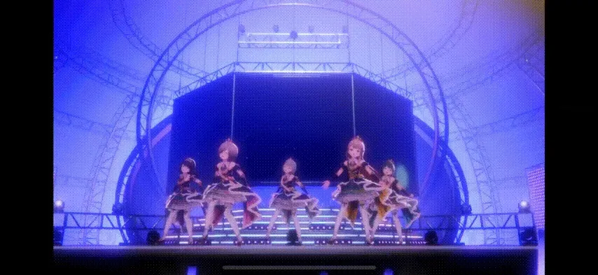 モニター映像とモーションが連動している