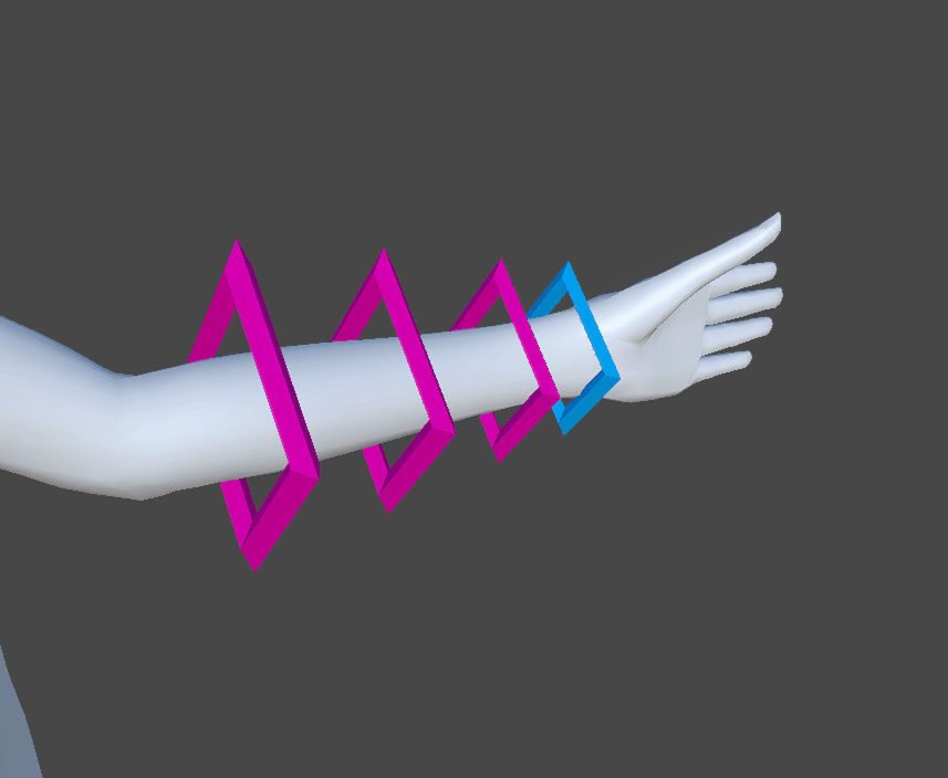 手首補助骨挙動動作アニメーション
