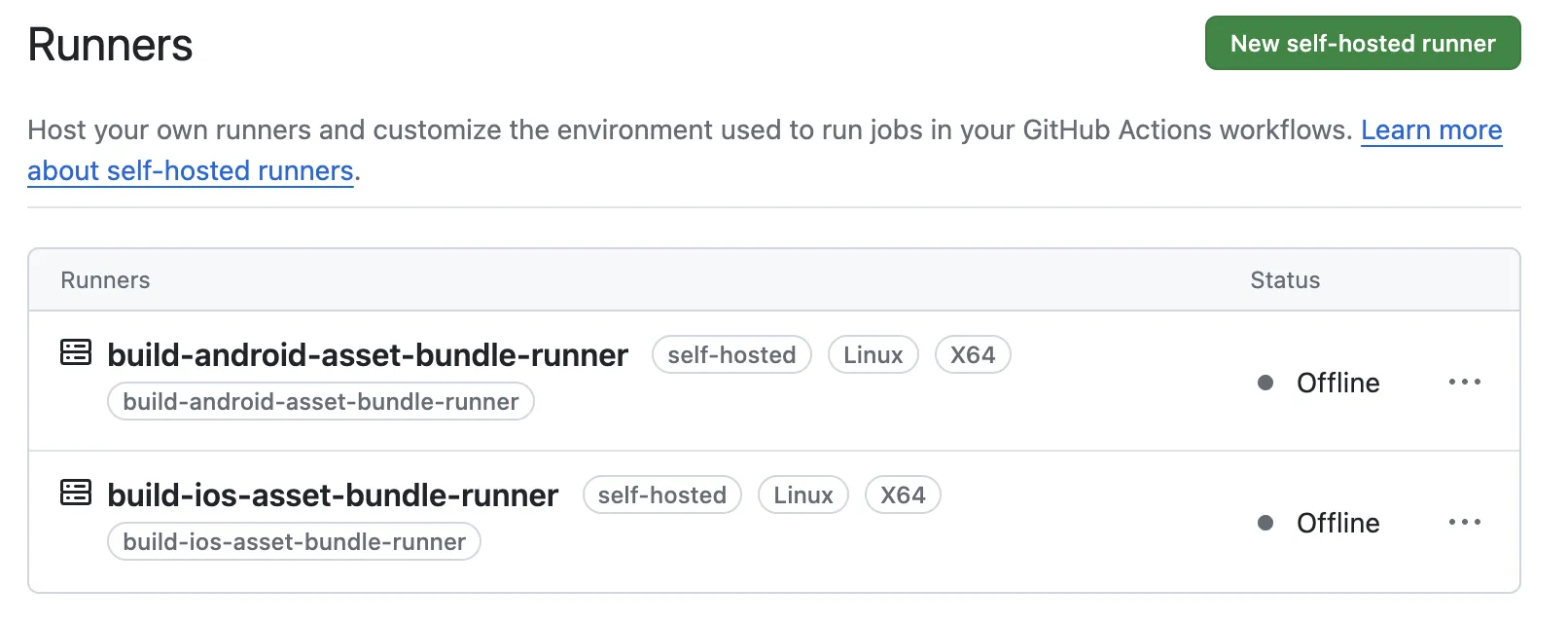 セルフホステッドランナー