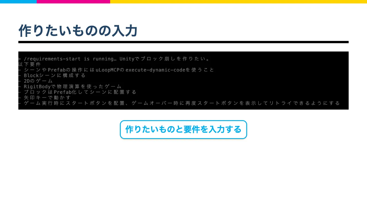 要件入力