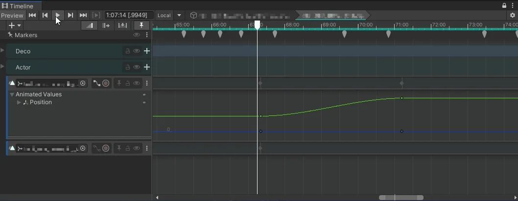 Timelineによる制御