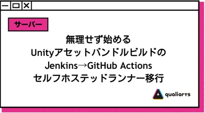 無理せず始めるUnityアセットバンドルビルドのJenkins→GitHub Actionsセルフホステッドランナー移行