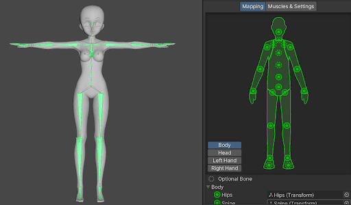 アバターのMapping